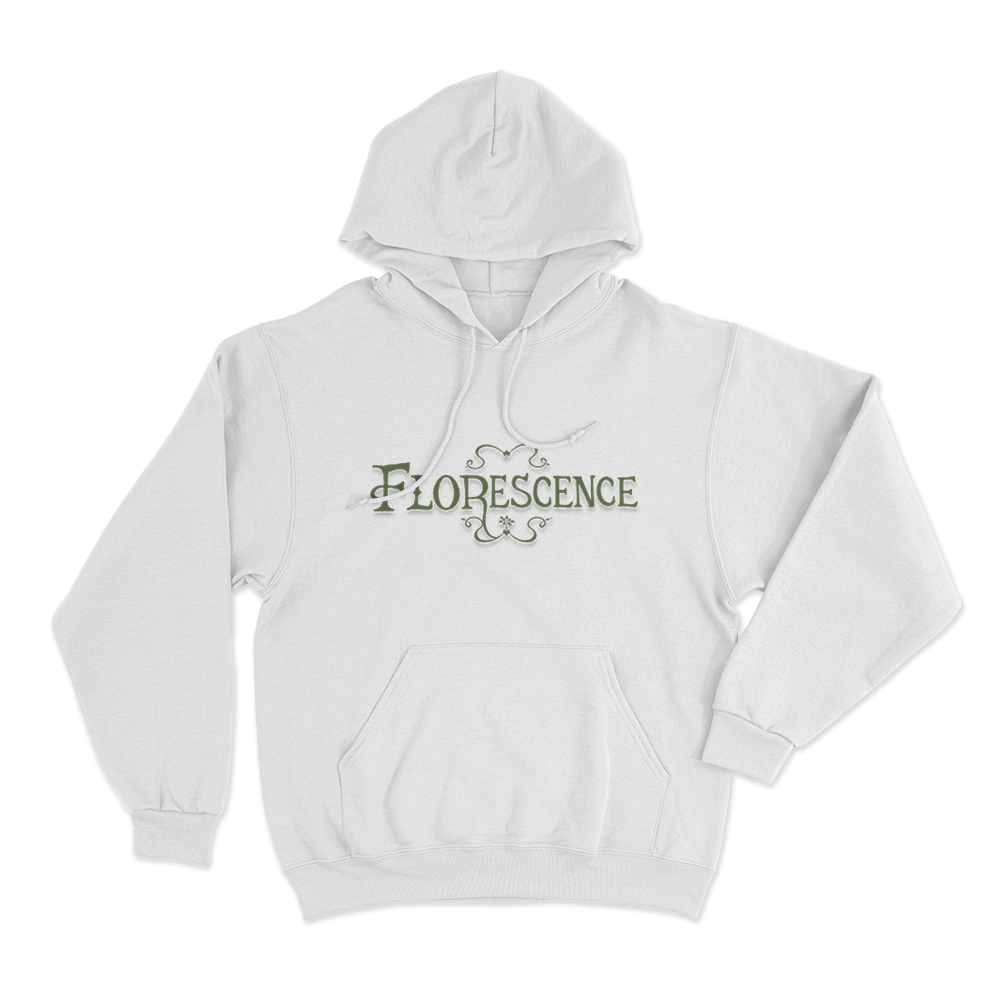 Florescence Unisex Hoodie White Florescence Unisex Hoodie White