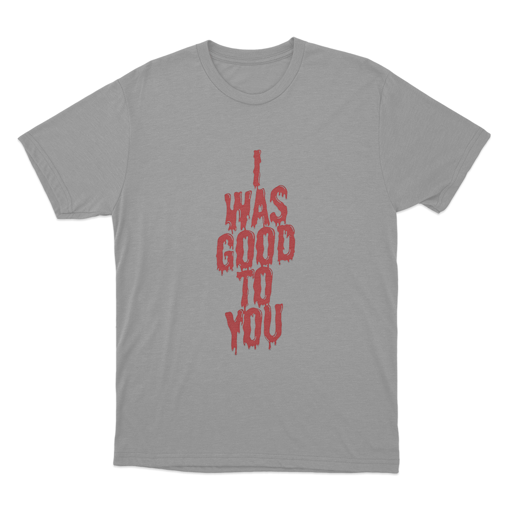 I Was Good To You Unisex T Shirt Grey I Was Good To You Unisex T Shirt Grey
